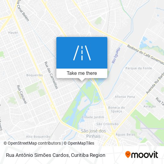 Rua Antônio Simões Cardos map