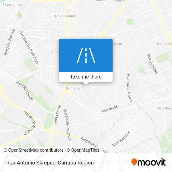 Rua Antônio Skrepec map