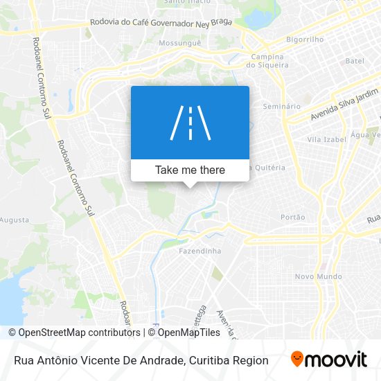 Rua Antônio Vicente De Andrade map