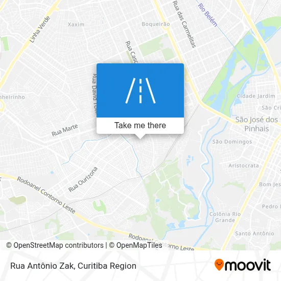 Rua Antônio Zak map