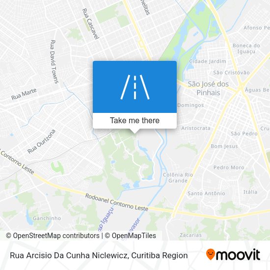 Rua Arcisio Da Cunha Niclewicz map