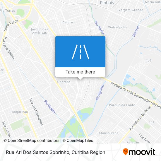 Rua Ari Dos Santos Sobrinho map