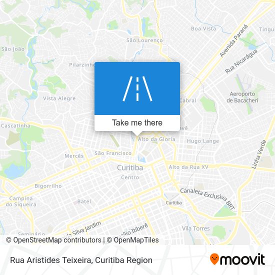 Mapa Rua Aristides Teixeira