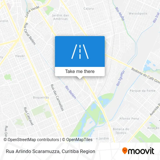 Rua Arlindo Scaramuzza map