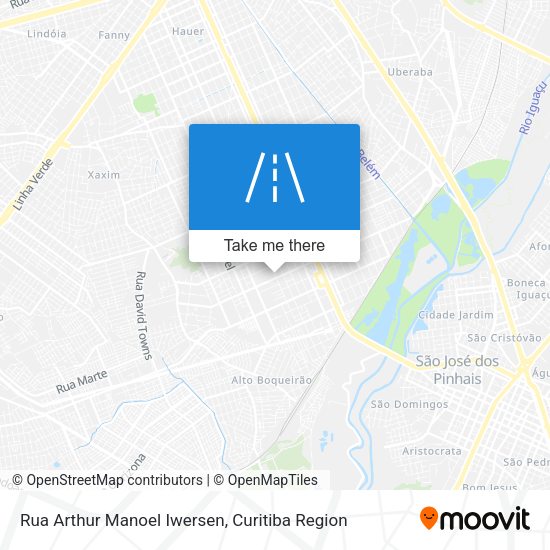 Rua Arthur Manoel Iwersen map