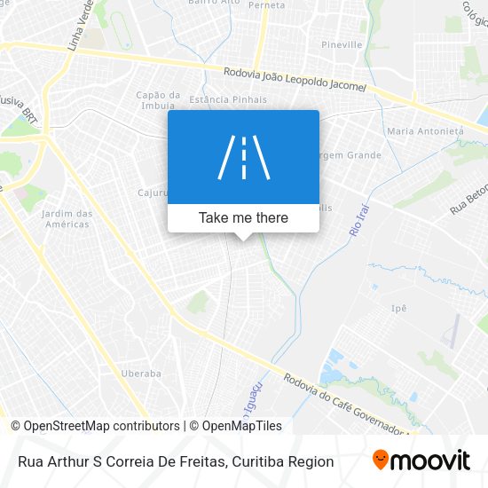Rua Arthur S Correia De Freitas map