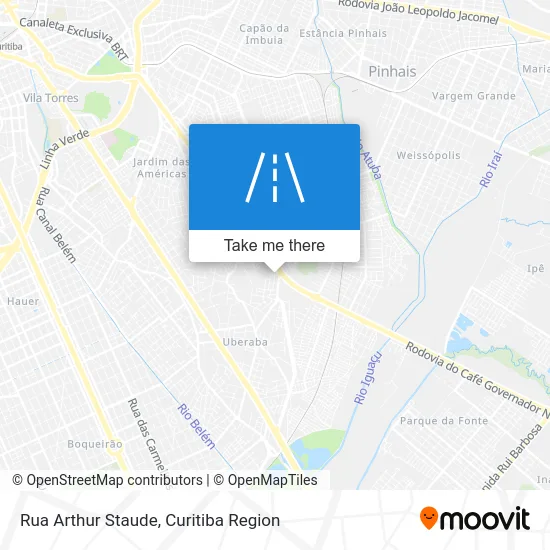 Rua Arthur Staude map
