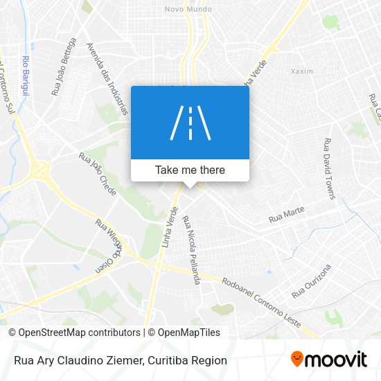 Rua Ary Claudino Ziemer map