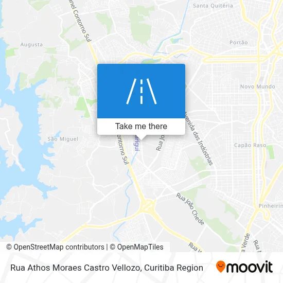 Rua Athos Moraes Castro Vellozo map