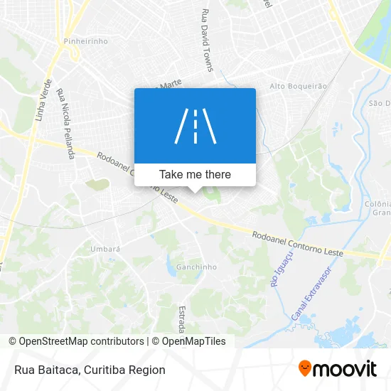 Rua Baitaca map