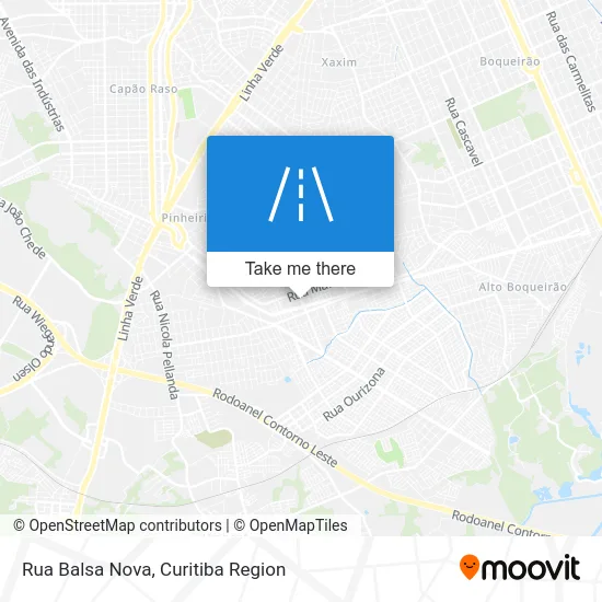 Rua Balsa Nova map