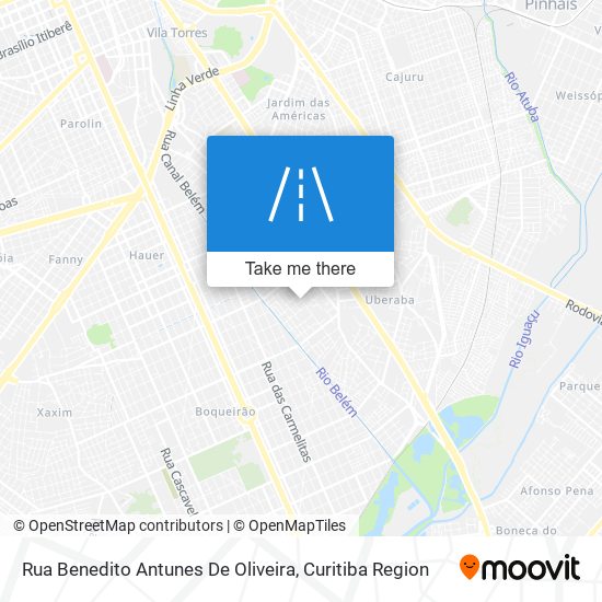 Rua Benedito Antunes De Oliveira map