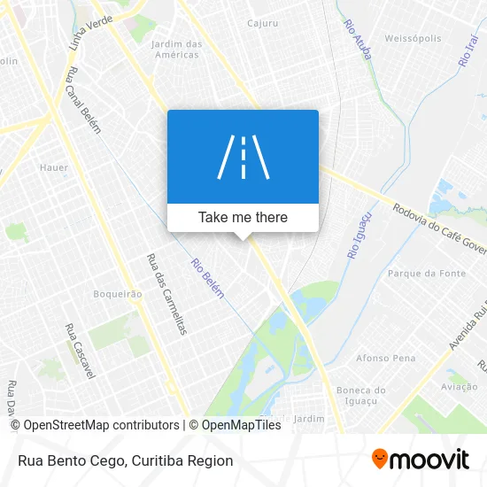 Rua Bento Cego map