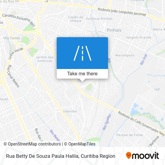 Rua Betty De Souza Paula Halila map