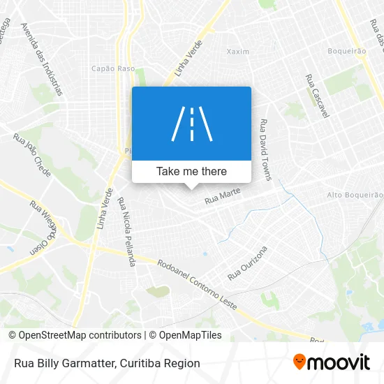 Rua Billy Garmatter map