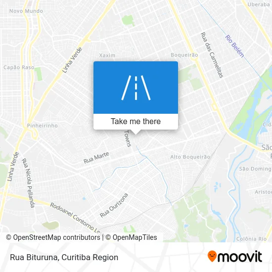Rua Bituruna map