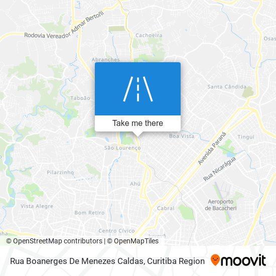 Rua Boanerges De Menezes Caldas map