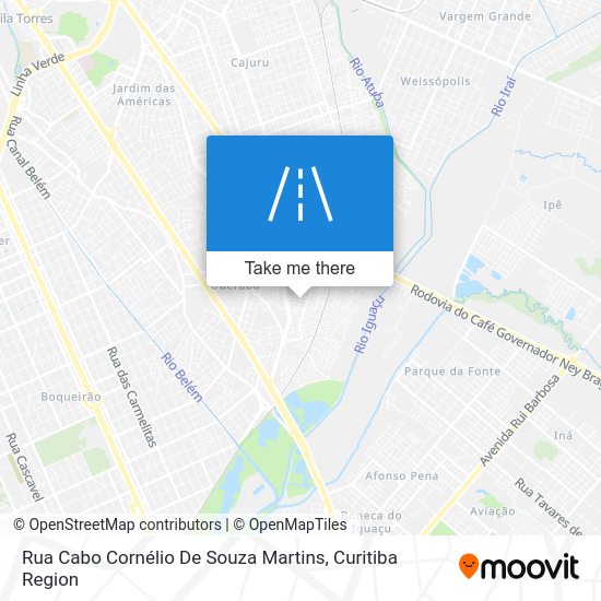 Rua Cabo Cornélio De Souza Martins map