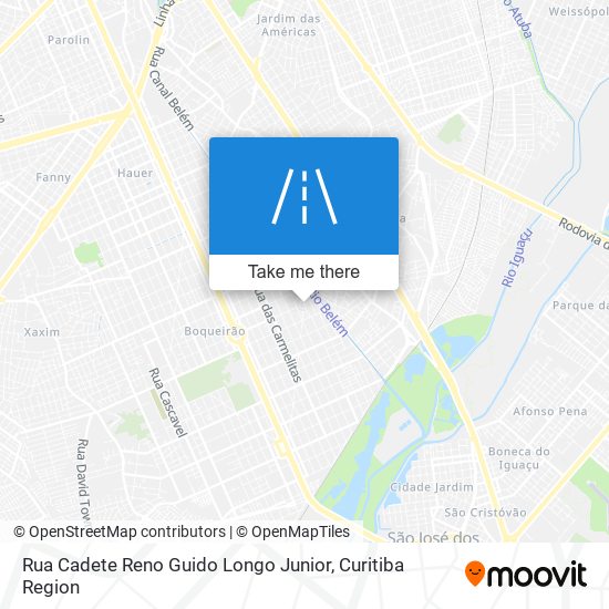 Rua Cadete Reno Guido Longo Junior map