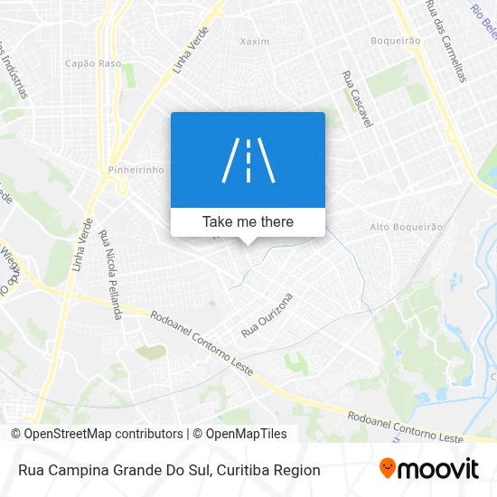 Rua Campina Grande Do Sul map