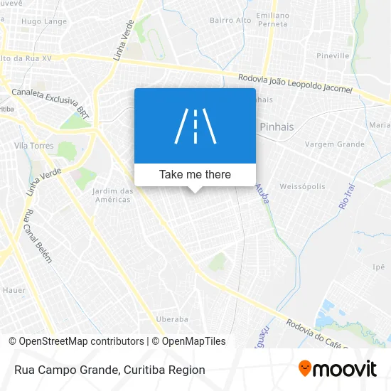 Rua Campo Grande map