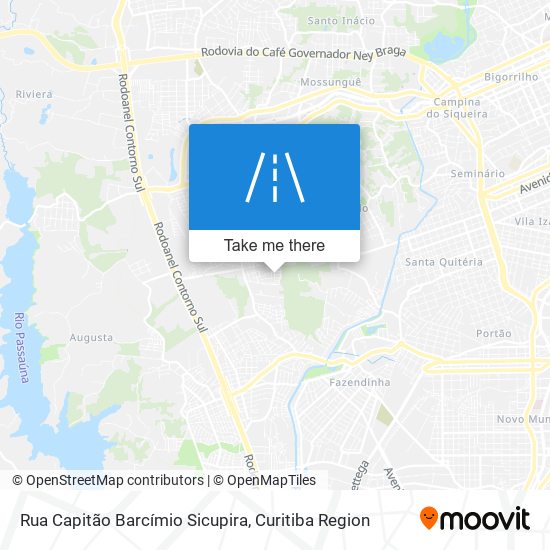 Mapa Rua Capitão Barcímio Sicupira