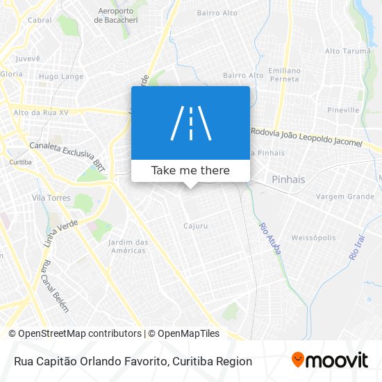 Rua Capitão Orlando Favorito map