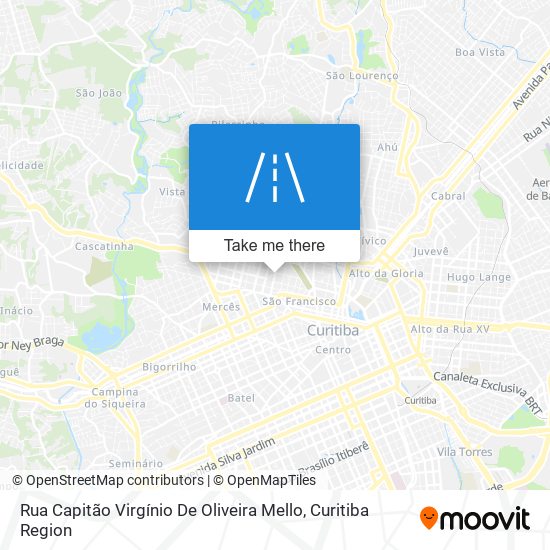 Rua Capitão Virgínio De Oliveira Mello map