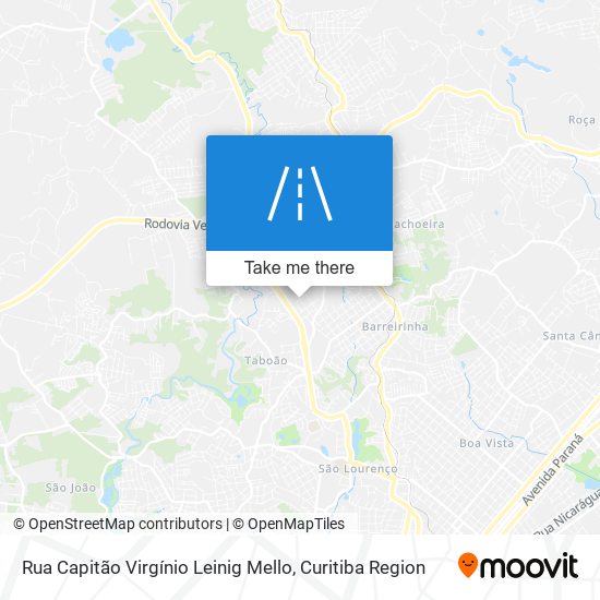 Rua Capitão Virgínio Leinig Mello map