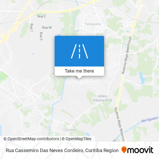 Rua Cassemiro Das Neves Cordeiro map