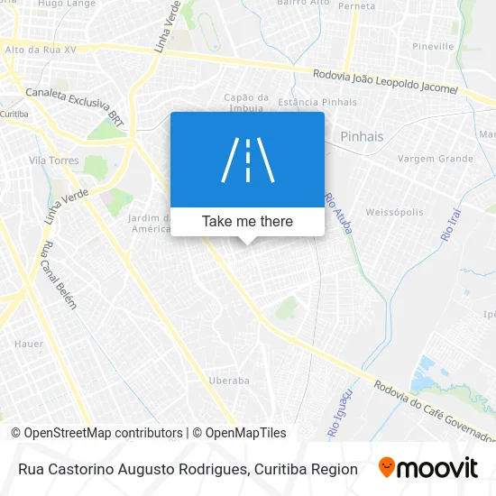 Rua Castorino Augusto Rodrigues map