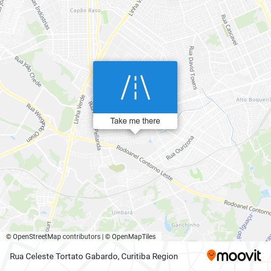 Rua Celeste Tortato Gabardo map