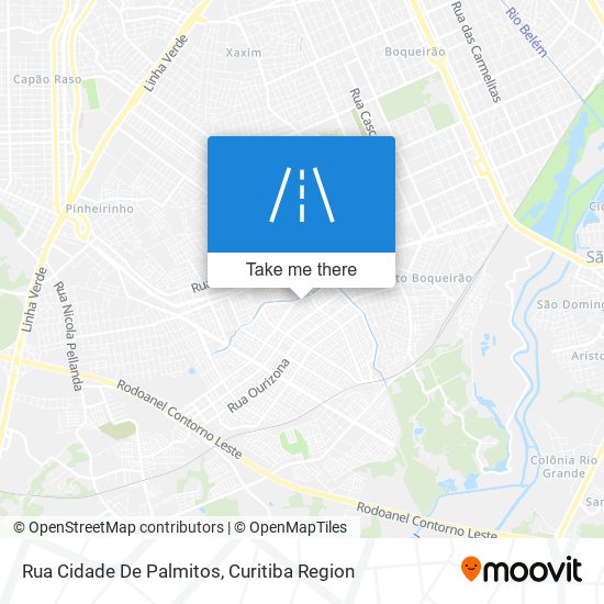 Rua Cidade De Palmitos map