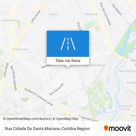 Mapa Rua Cidade De Santa Mariana