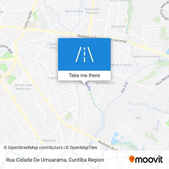 Rua Cidade De Umuarama map