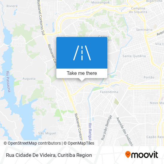 Mapa Rua Cidade De Videira