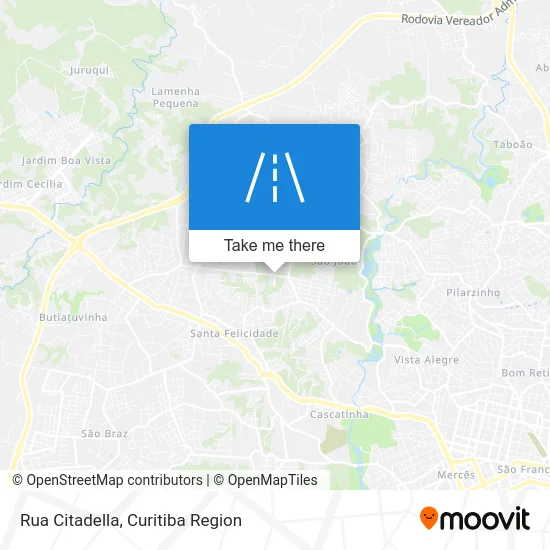 Rua Citadella map