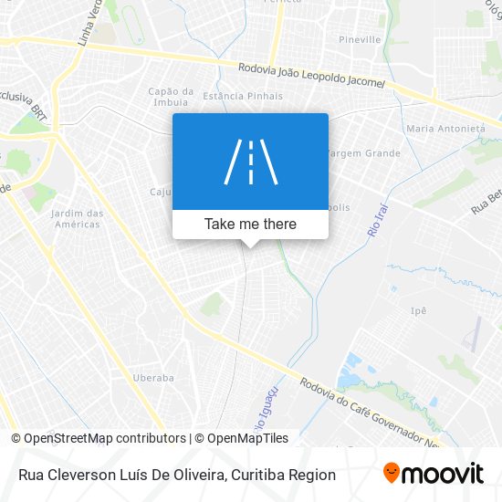 Mapa Rua Cleverson Luís De Oliveira