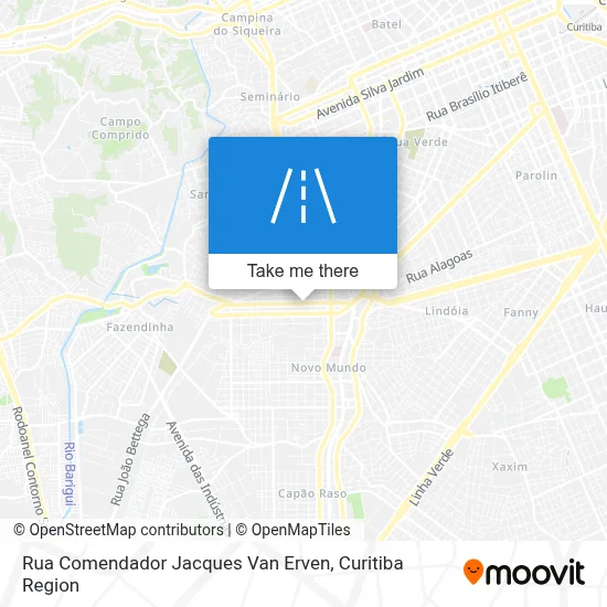 Rua Comendador Jacques Van Erven map