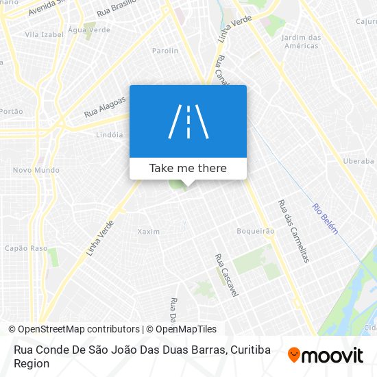 Rua Conde De São João Das Duas Barras map