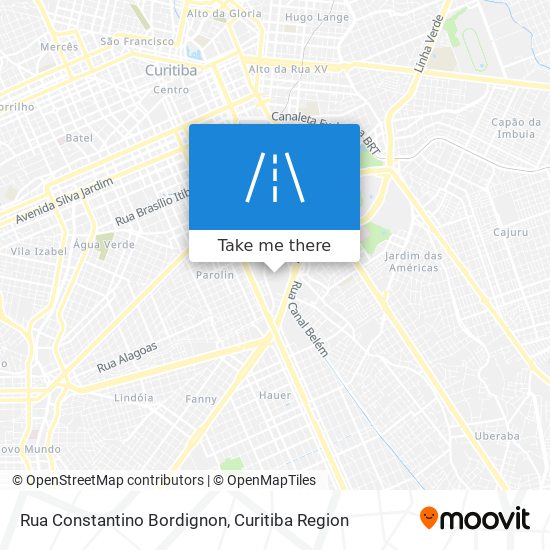 Mapa Rua Constantino Bordignon