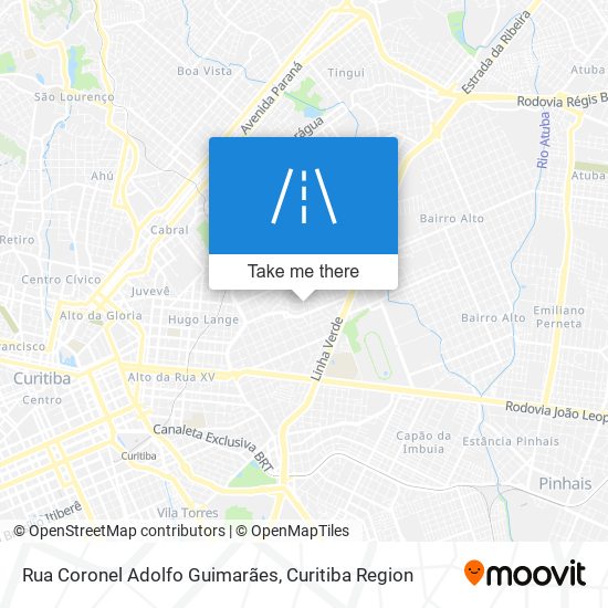 Rua Coronel Adolfo Guimarães map