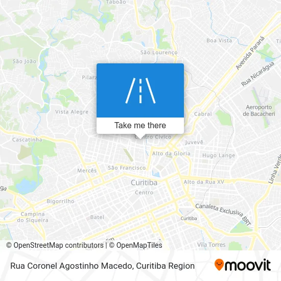 Rua Coronel Agostinho Macedo map
