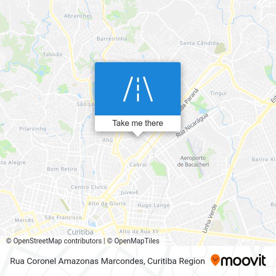 Rua Coronel Amazonas Marcondes map