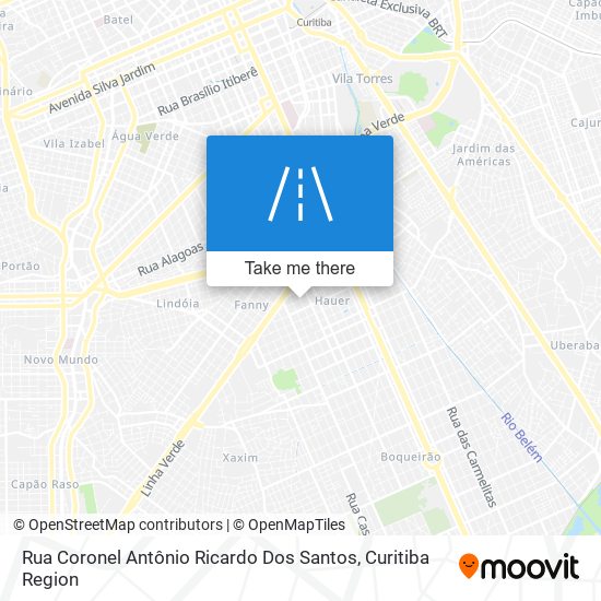 Rua Coronel Antônio Ricardo Dos Santos map