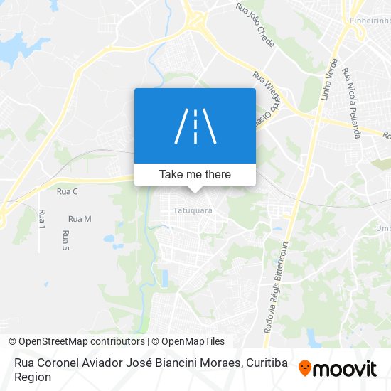 Rua Coronel Aviador José Biancini Moraes map