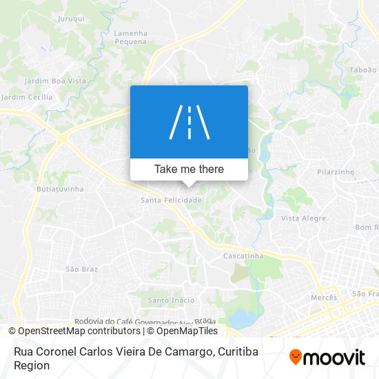 Rua Coronel Carlos Vieira De Camargo map