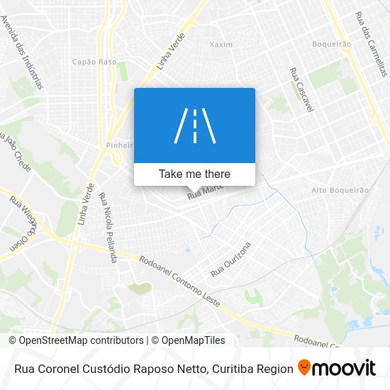 Rua Coronel Custódio Raposo Netto map