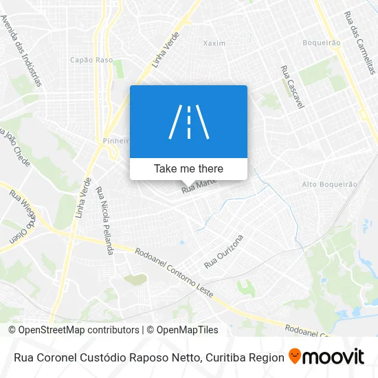 Rua Coronel Custódio Raposo Netto map