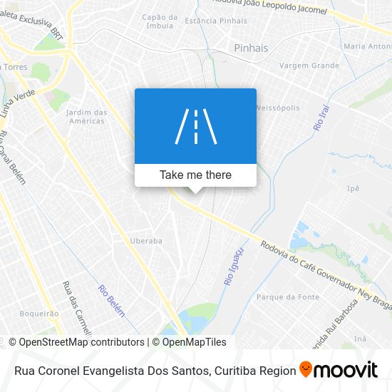 Rua Coronel Evangelista Dos Santos map